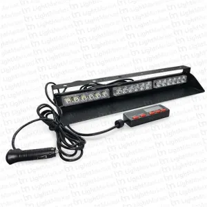 12v 6 Led x 3 Dash Mount Flashing White KM851 Bing Light