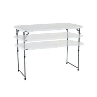 4-Foot Adjustable Fold-in-Half Commercial Table 4428