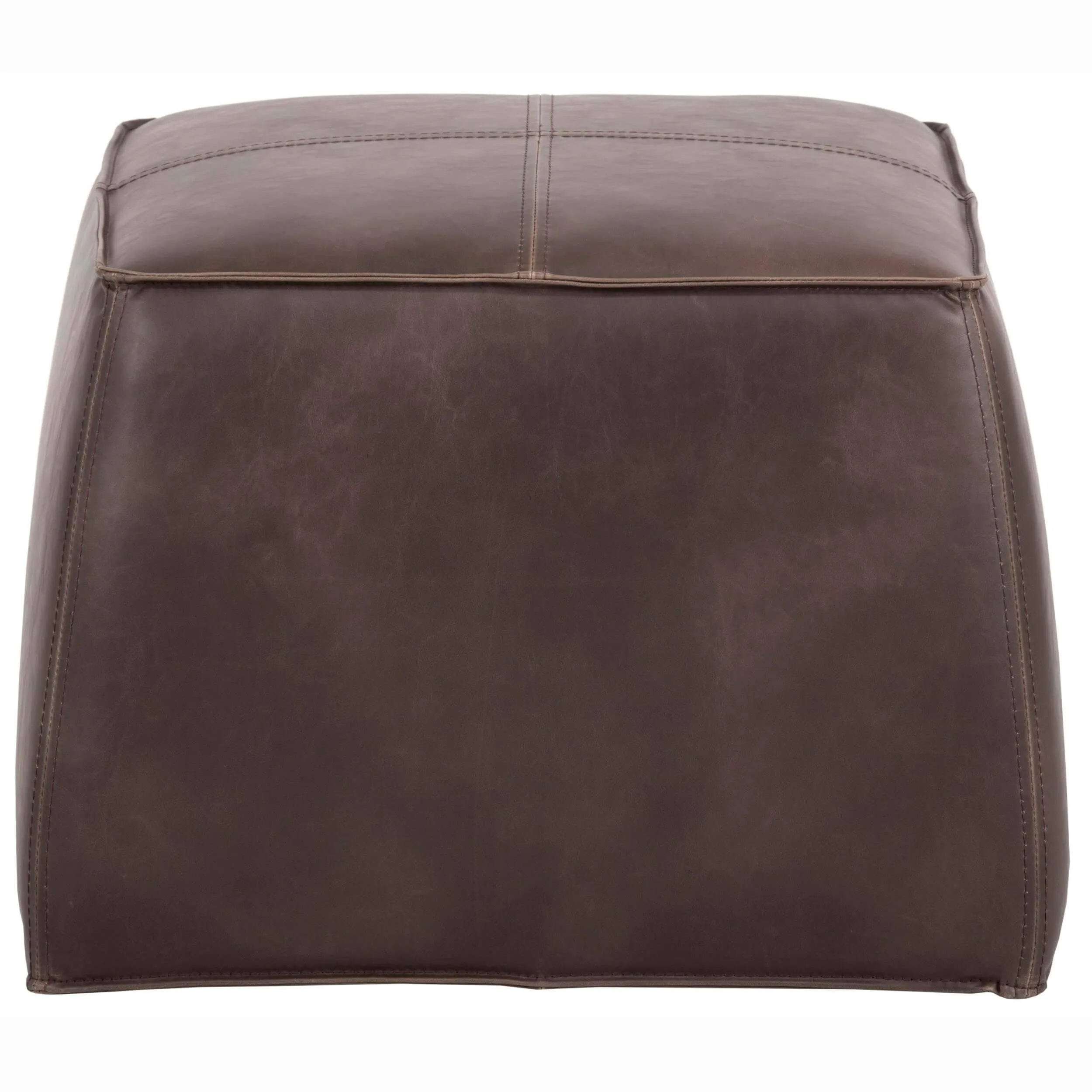 Aspen Ottoman, Havana Dark Brown