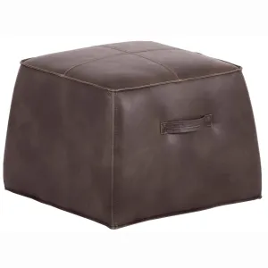 Aspen Ottoman, Havana Dark Brown