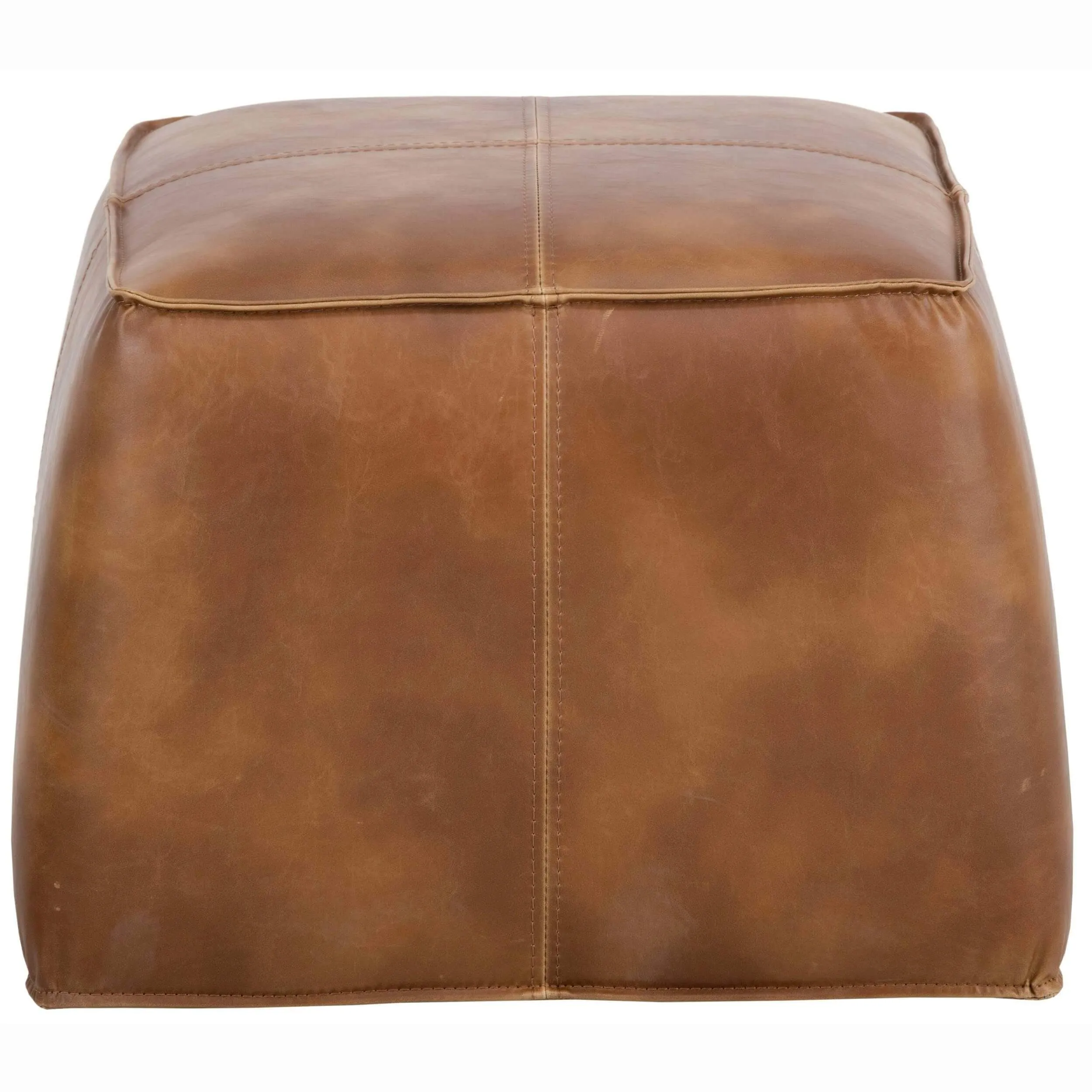 Aspen Ottoman, Tobacco Tan