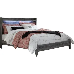 Baystorm 3 Piece King Panel Bed - Grey