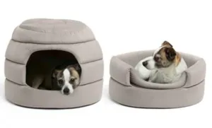 Best Friends 2-in-1 Honeycomb Hut Cuddler Pet Bed