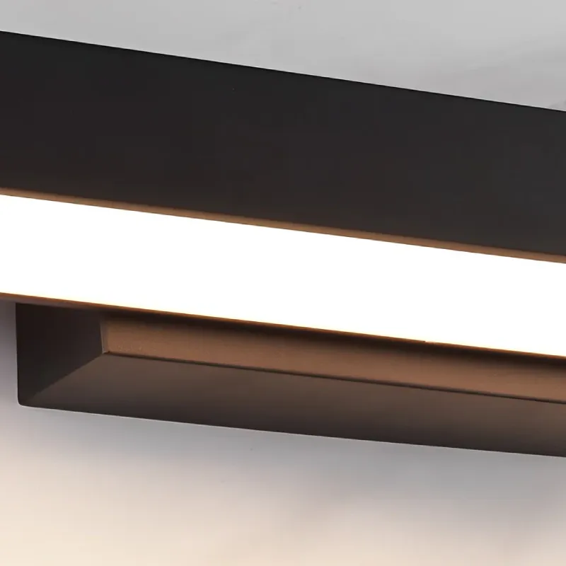 Black Long Strip Sconce Outdoor LED Lighting