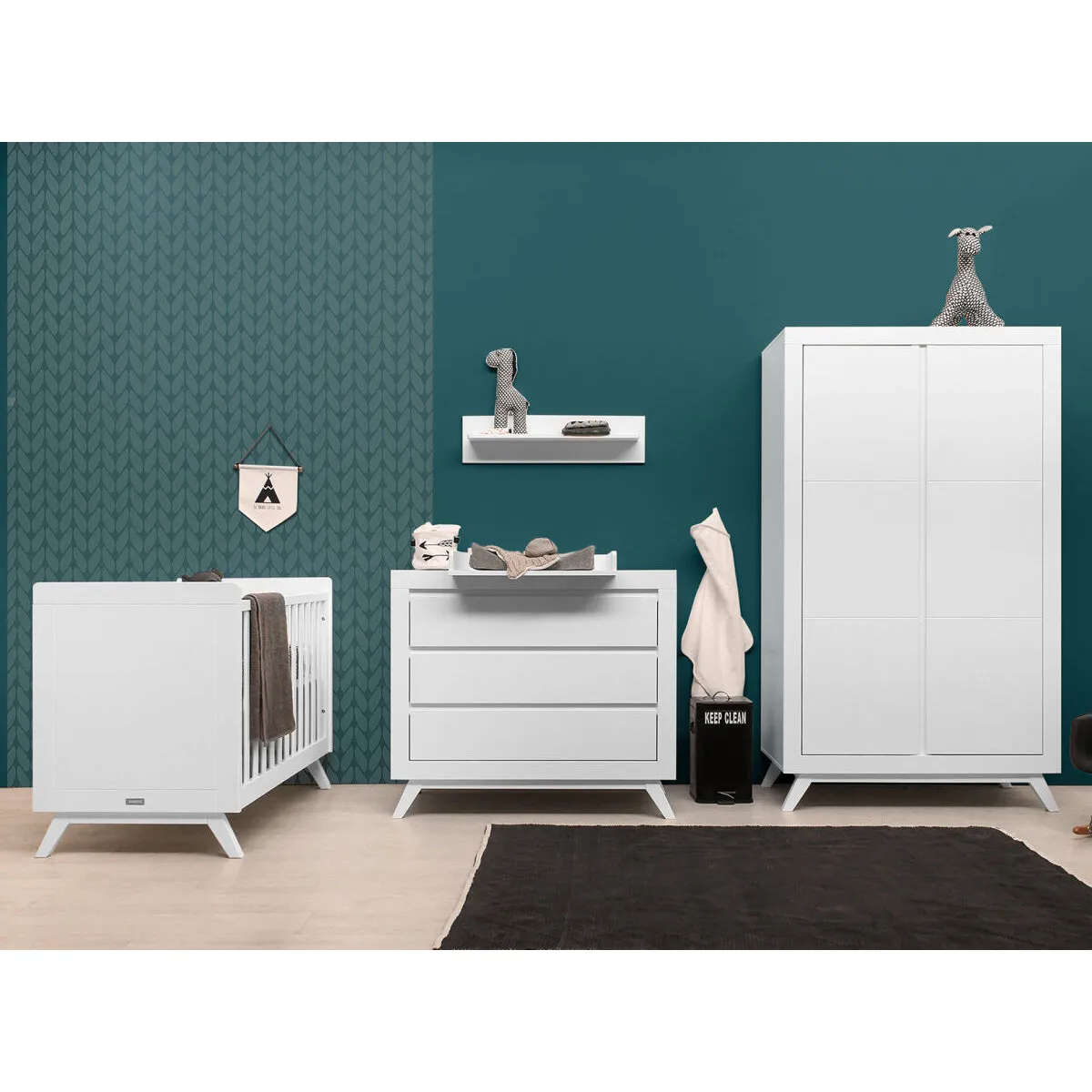 Bopita 2-Door Wardrobe Anne White (Pre-Order; Est. Delivery in 6-10 Weeks)