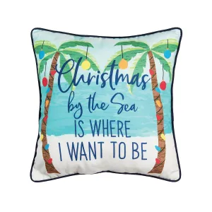 Christmas by the Sea Pillow