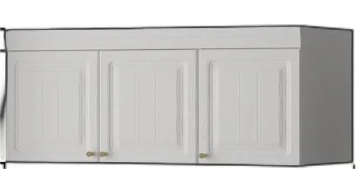 Clothes Closet Storage Cabinet with Metal Handles for Small Spaces