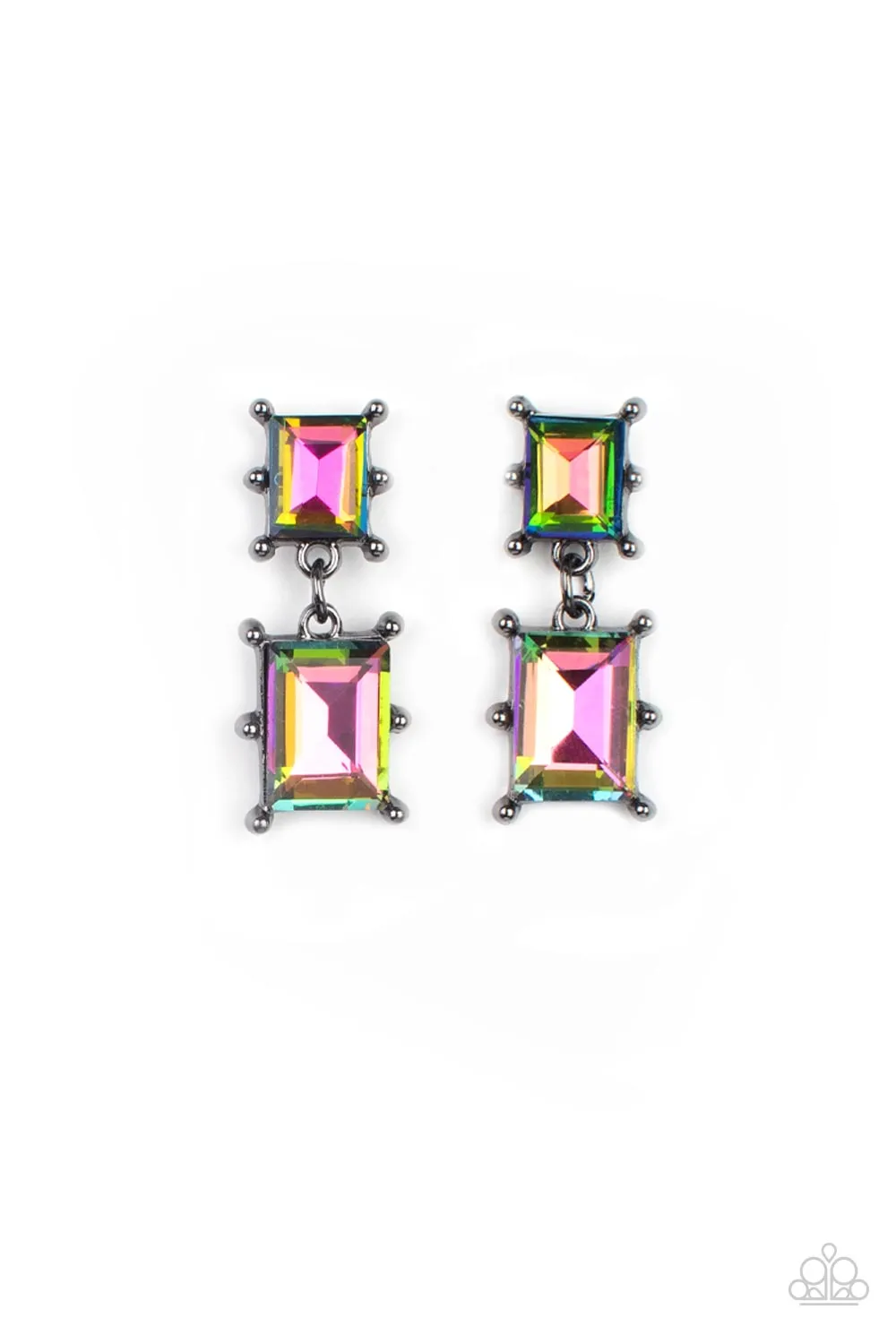 Cosmic Queen - Multi Post Earrings - Paparazzi Accessories