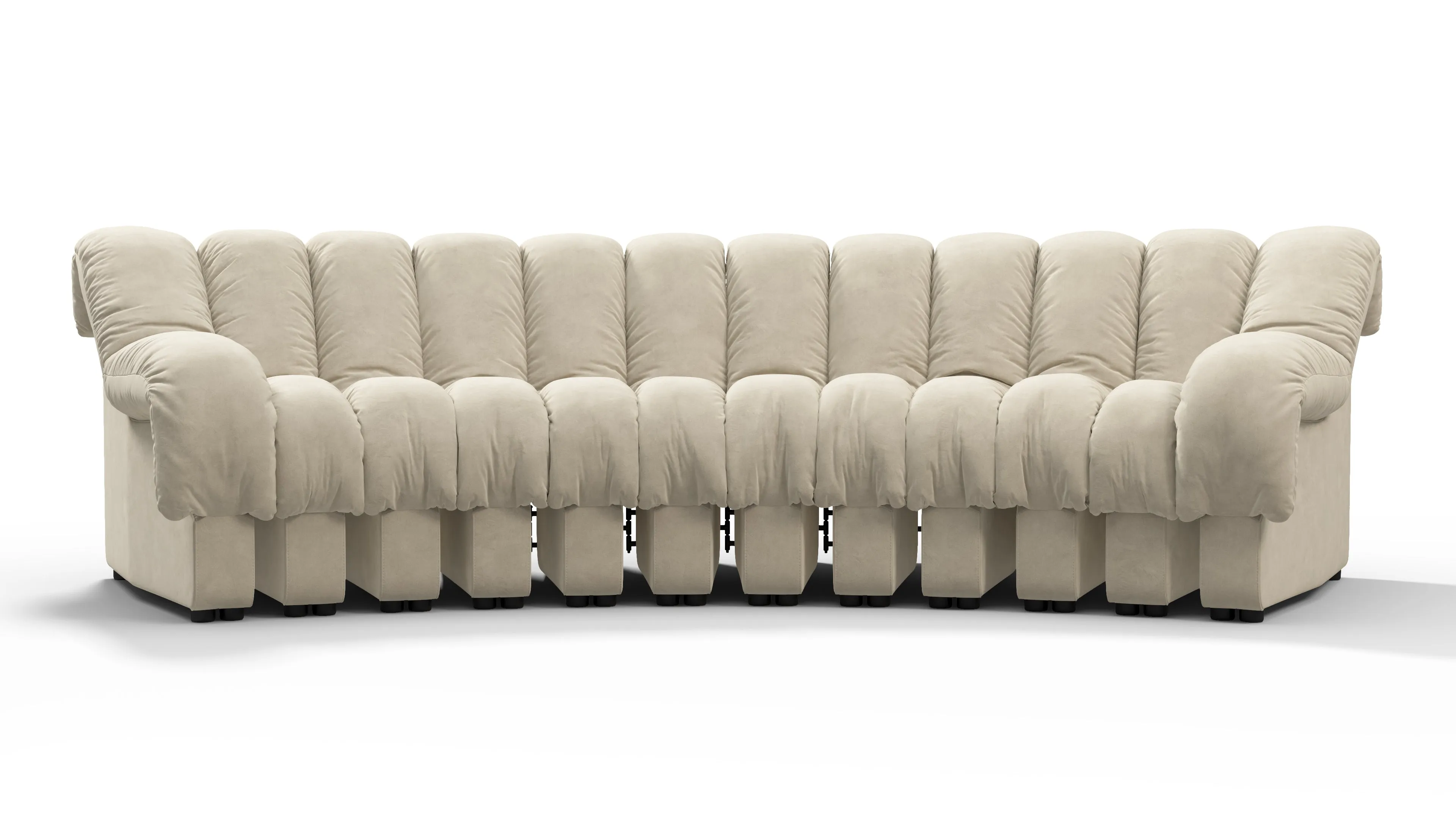 DS 600 - DS 600 Three Seater Sofa, Eggshell Vegan Suede