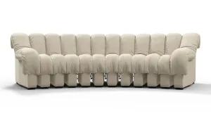 DS 600 - DS 600 Three Seater Sofa, Eggshell Vegan Suede