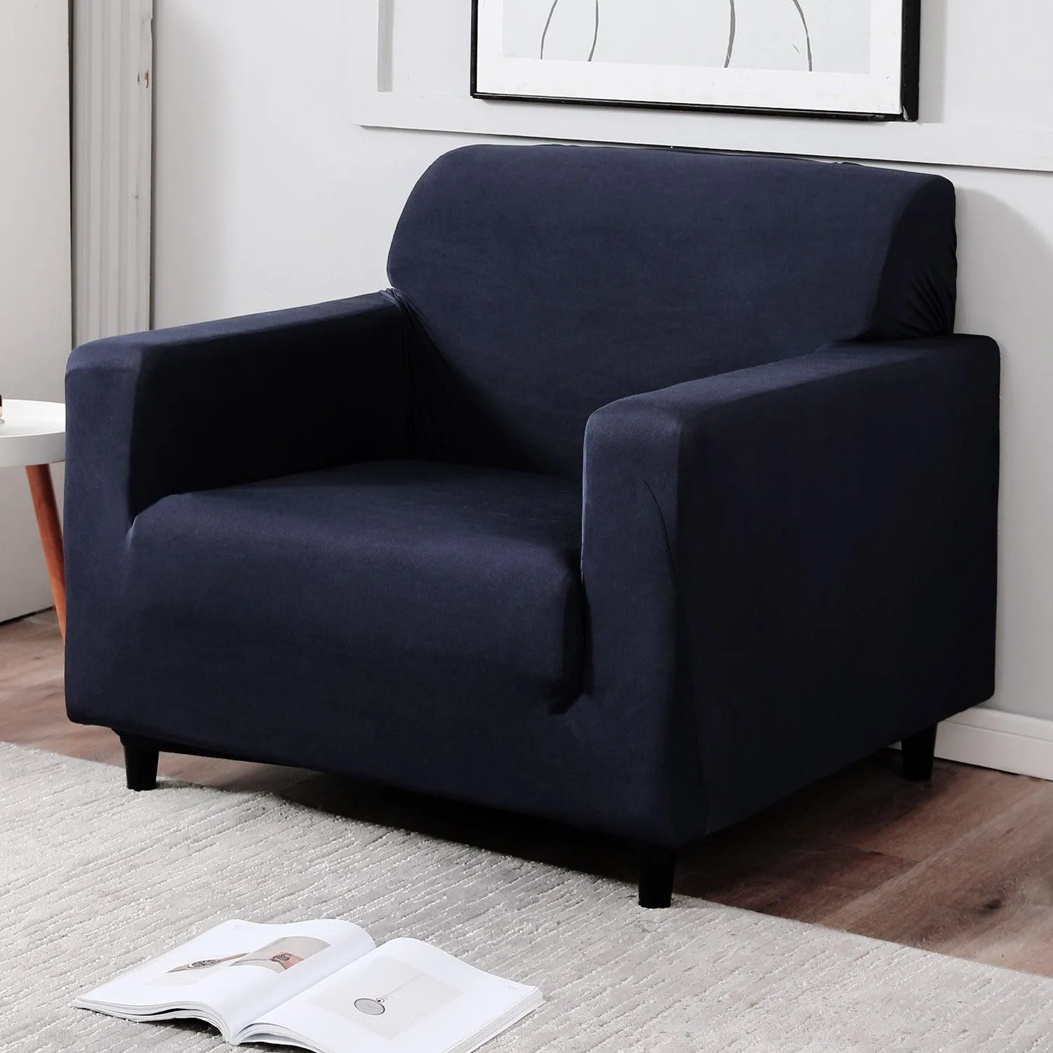 Elastic Stretchable Sofa Cover, Space Blue