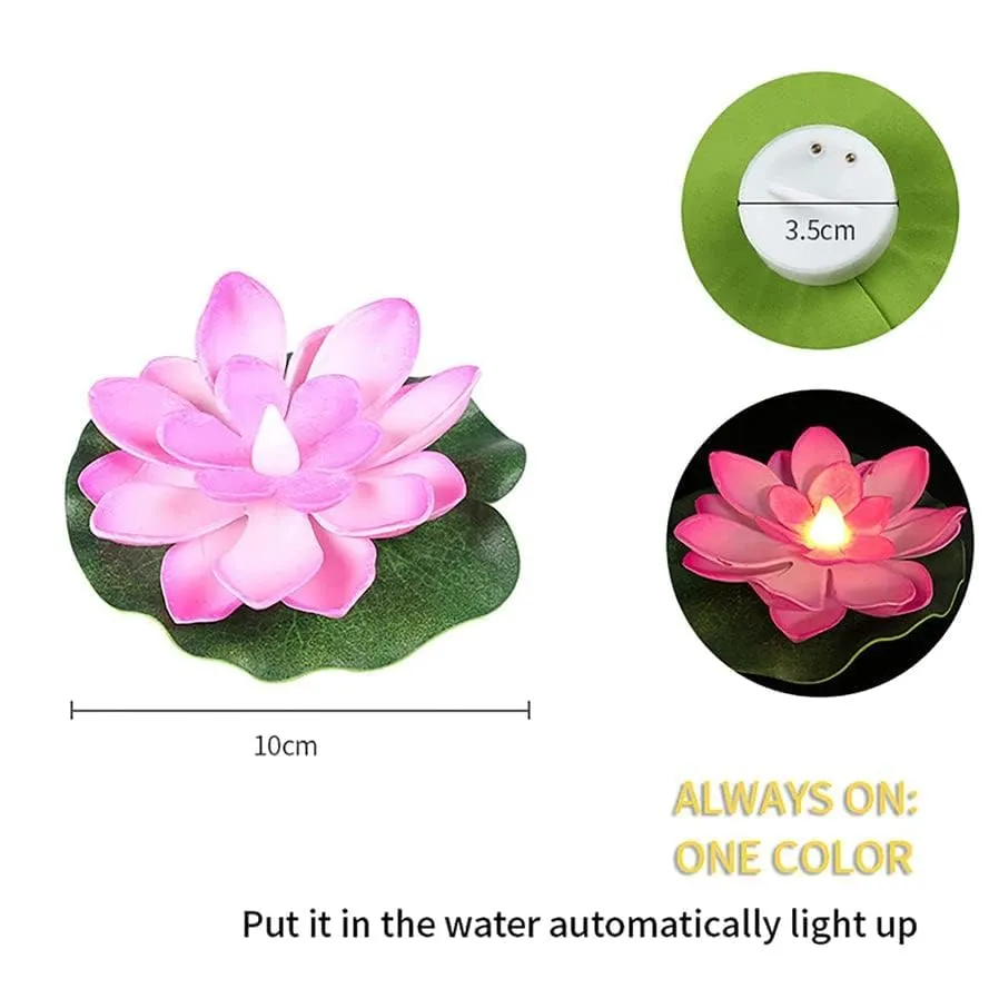 Eswarr Electricals Petals of Radiance: Flower Floating Sensor LED Candle - Blossoming Beauty in Every Flicker - Pack of 36