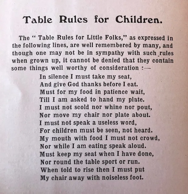 (Etiquette) C. Herman Senn.  The Art of the Table: How to Wait at Table. How to Fold Serviettes. How to Carve.