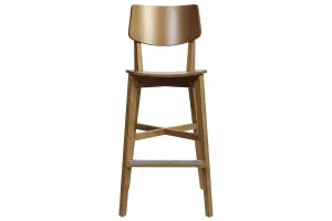 EZ Hospitality Phoenix Cafe and Bar Timber Stool - 760mm Seat Height