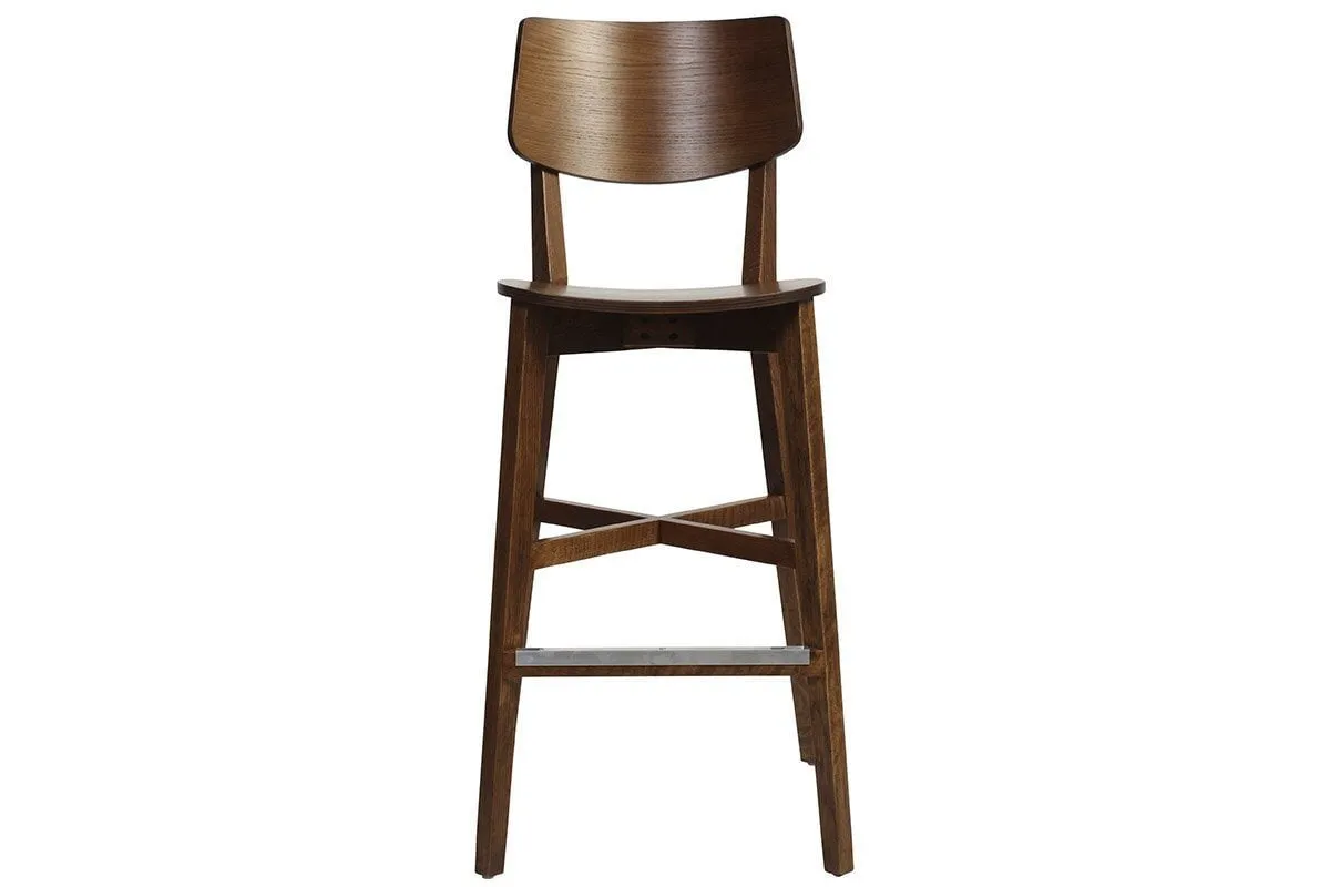 EZ Hospitality Phoenix Cafe and Bar Timber Stool - 760mm Seat Height