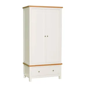 Farrow White Double Wardrobe