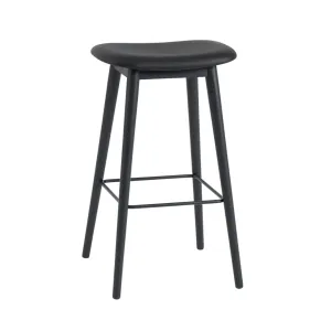 Fiber Bar Stool - Wood Base