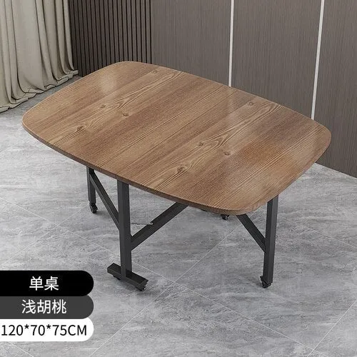 Foldable Metal Black Dining Table