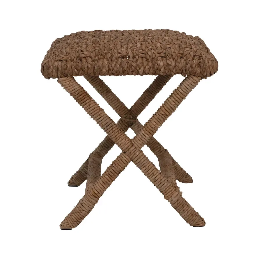 Hand-Woven Seagrass Stool