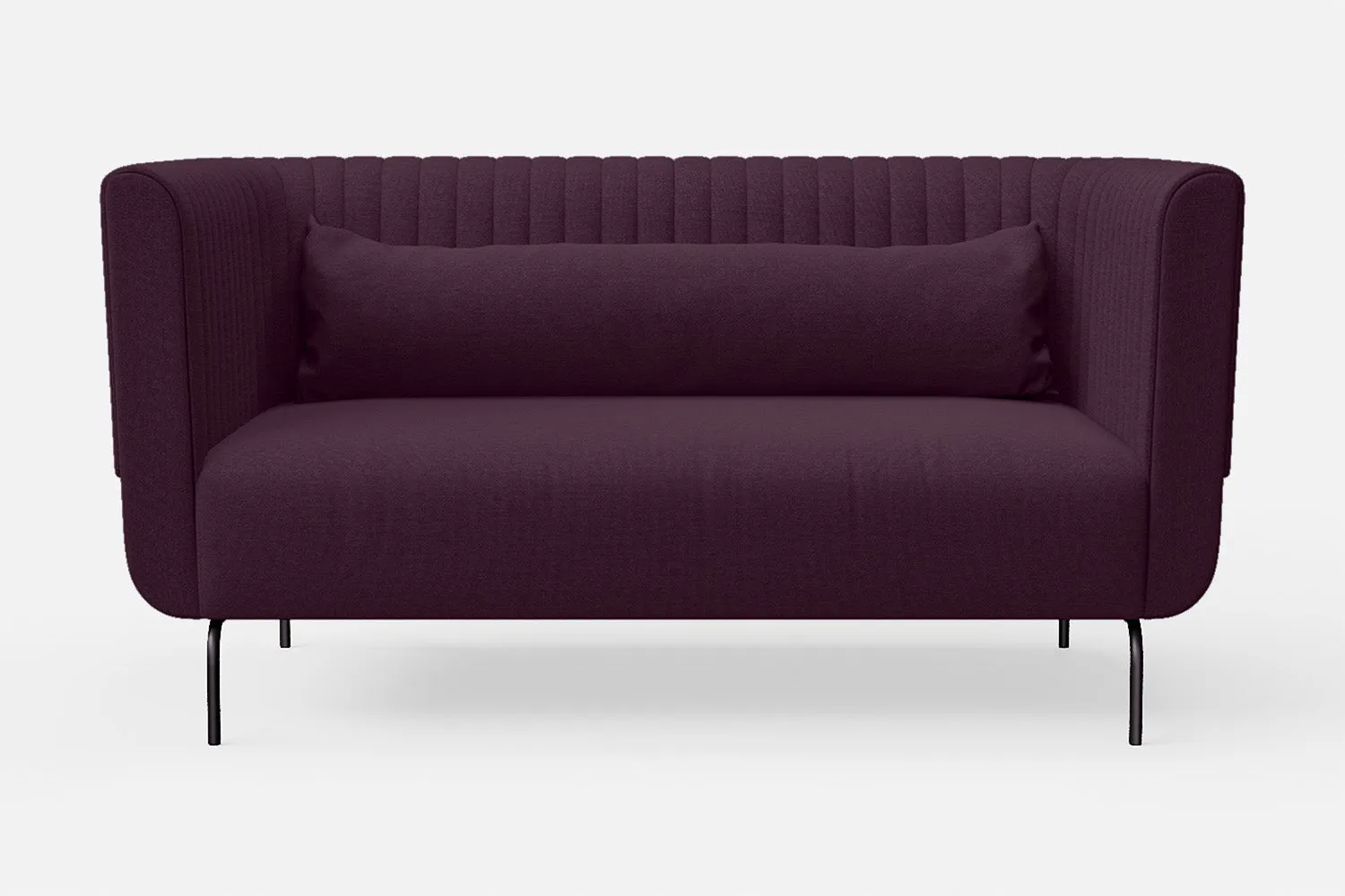 Jackson 2 Seater Sofa Purple Linen Fabric