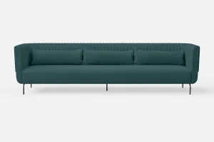 Jackson 4 Seater Sofa Teal Linen Fabric