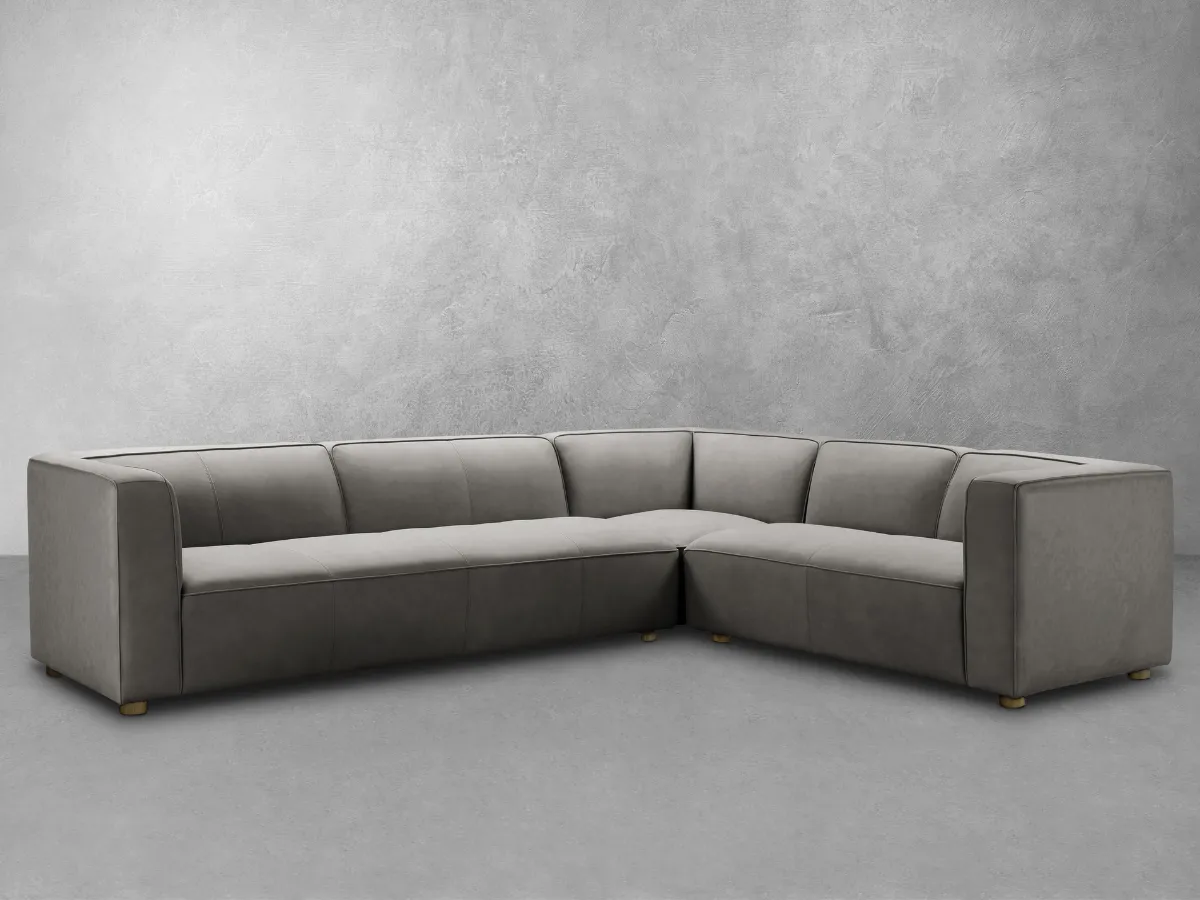 JoJo Fletcher Matteo Nubuck Leather Sectional