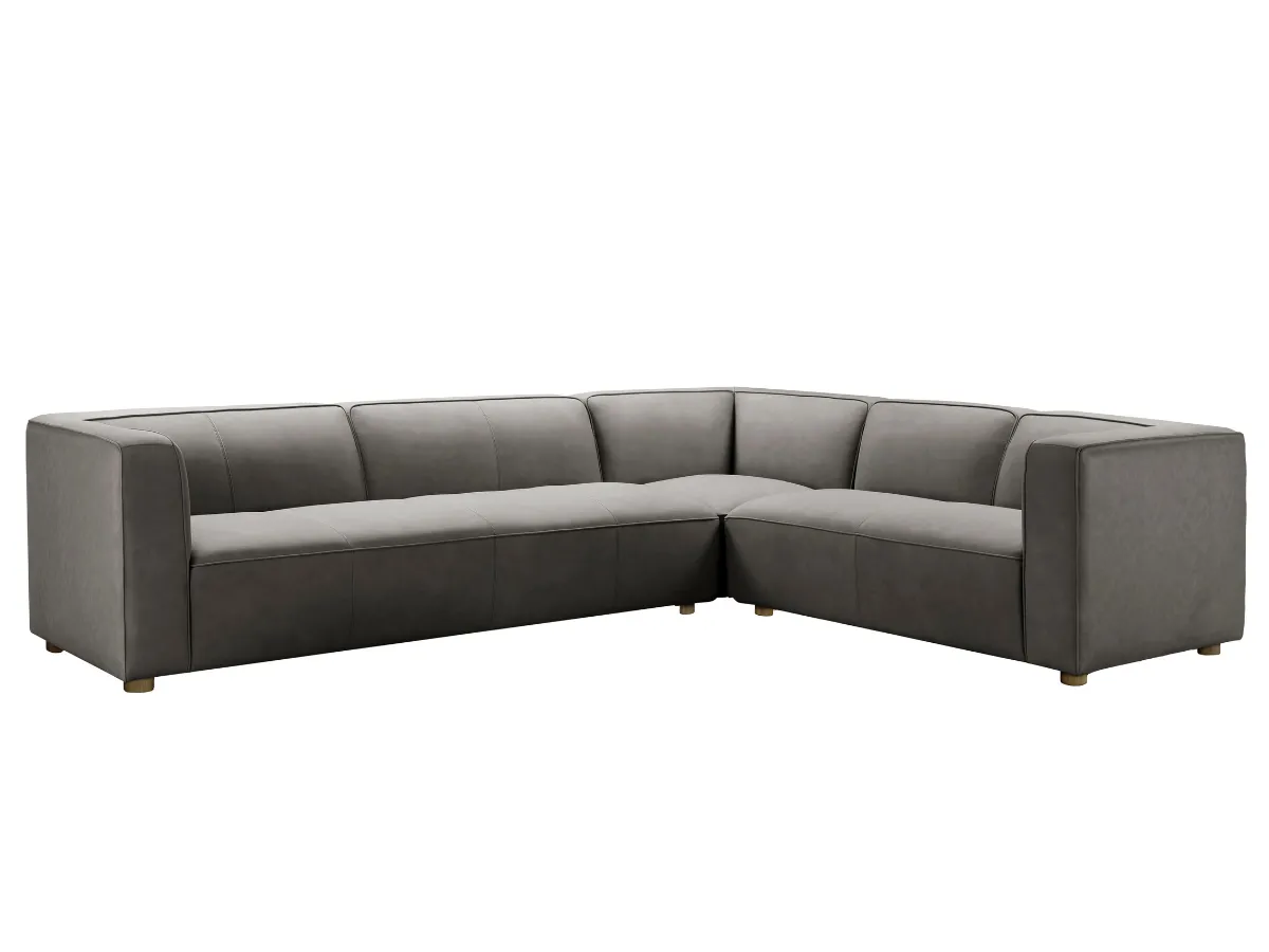 JoJo Fletcher Matteo Nubuck Leather Sectional