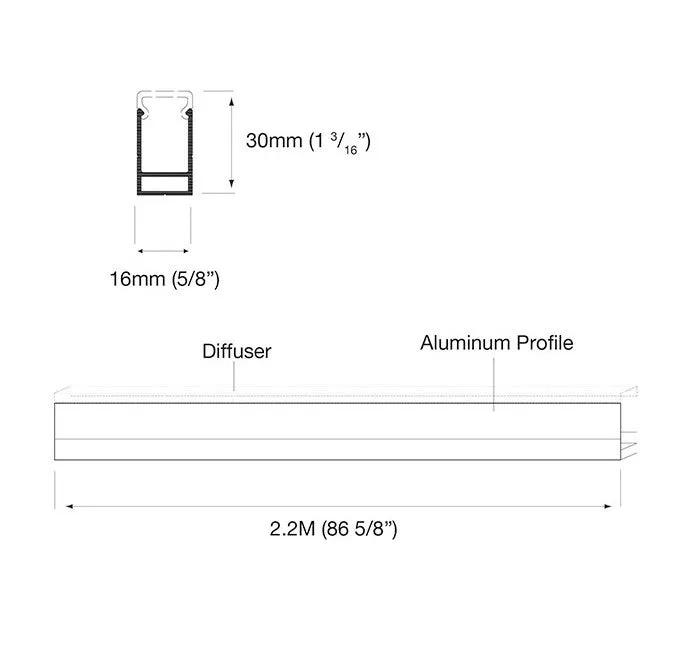 L&S Lighting Counter Top Illumination (CTI) Diffuser Lens