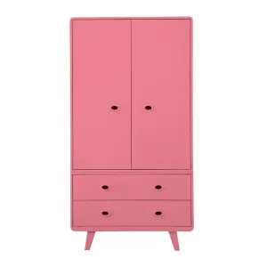 Laurette Armoire Toi & Moi Wardrobe Bubble Gum (Pre-Order; Est. Delivery in 3-4 Months)