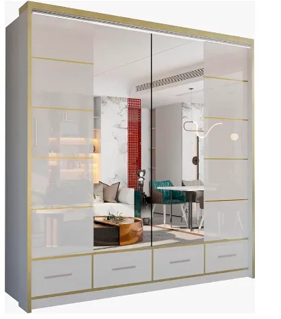 Leeds High Gloss 2 & 3 Sliding Door Wardrobe