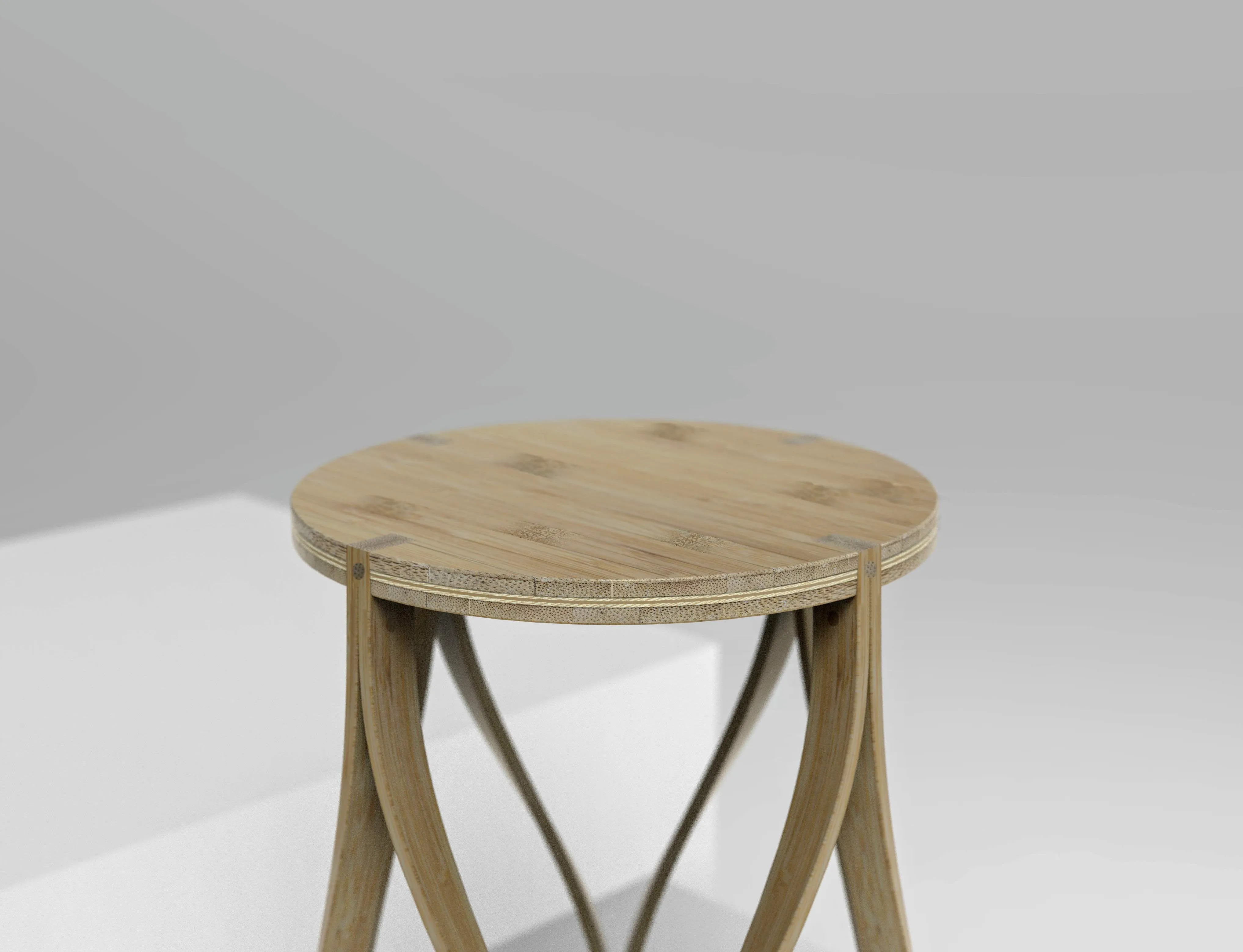 Lotus Large Bamboo Stool