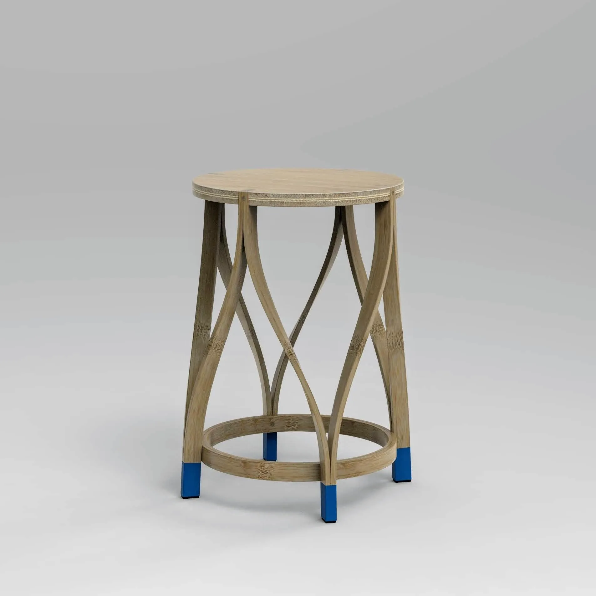 Lotus Large Bamboo Stool