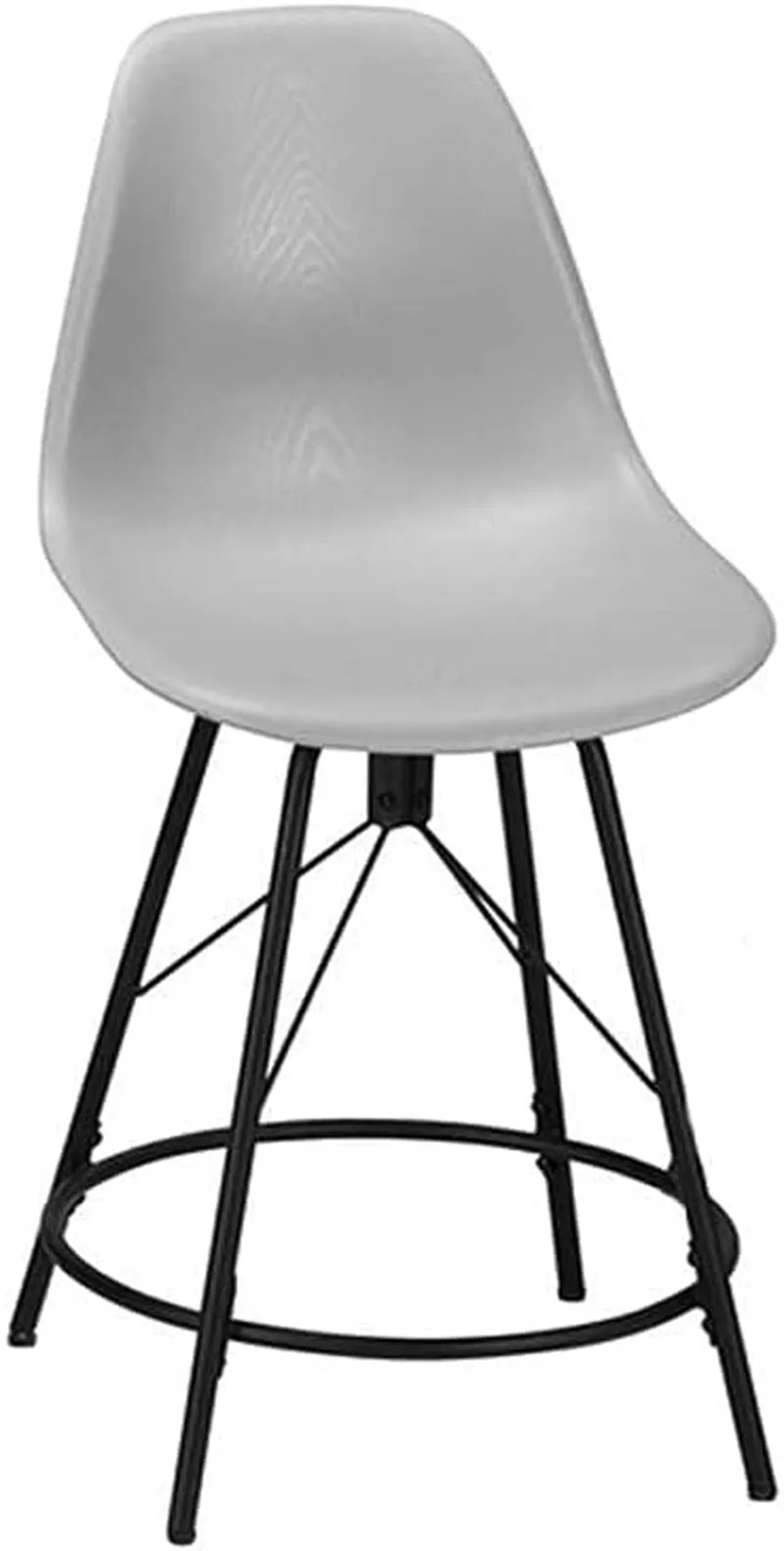 Metal Bar Stools, Counter Height Stools Plastic Seat Swivel Chairs Set of 4 for Indoor, Outdoor, Home, Kitchen Dinning Chairs,