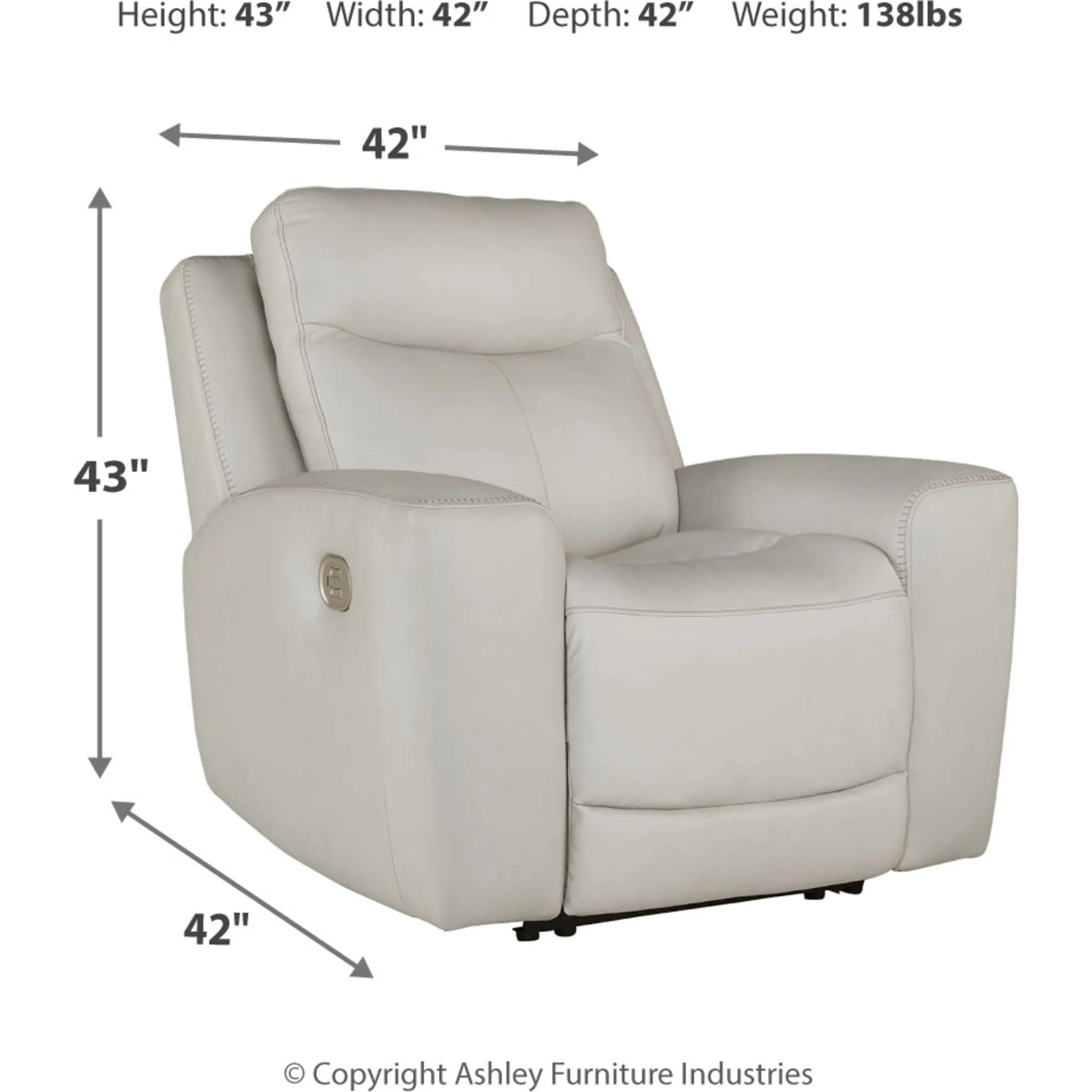 Mindanao Power Recliner with Adjustable Headrest