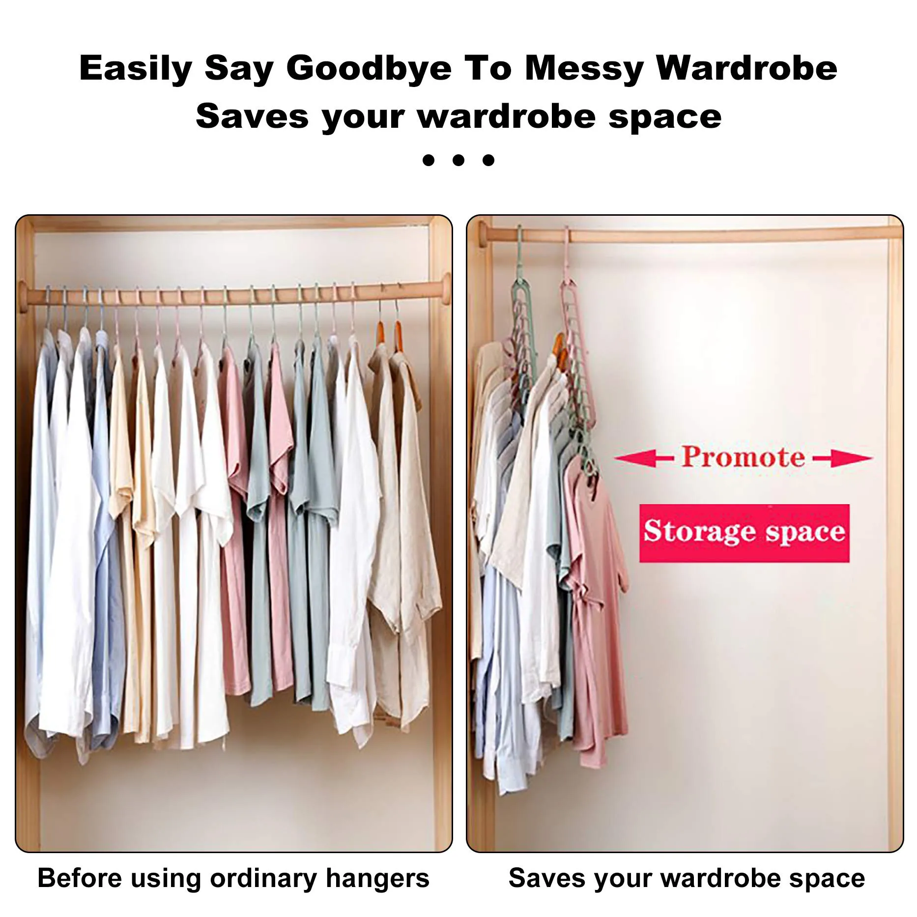 Multifunctional Closet Organizer Magic Space Saving Hangers