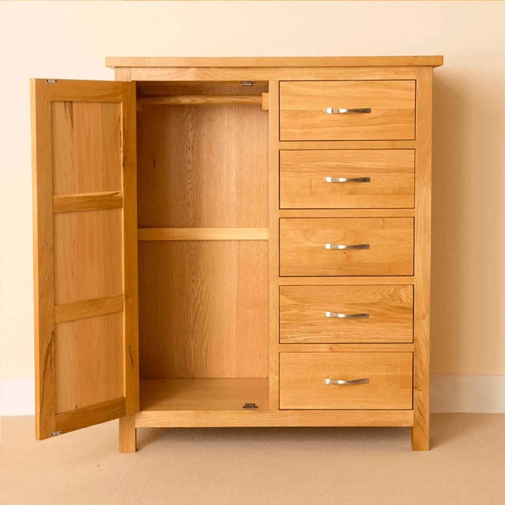 Newlyn Oak Combination Wardrobe