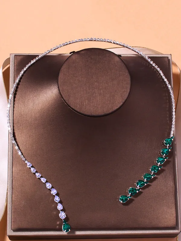 Original Stylish Statement Crystal Necklace