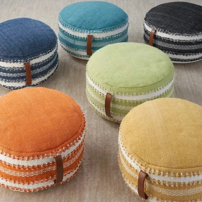 Outdoor Pillow VJ088 Orange Pouf