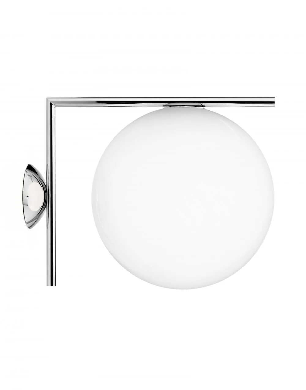 Outlet IC wall & ceiling light - Large, Chrome