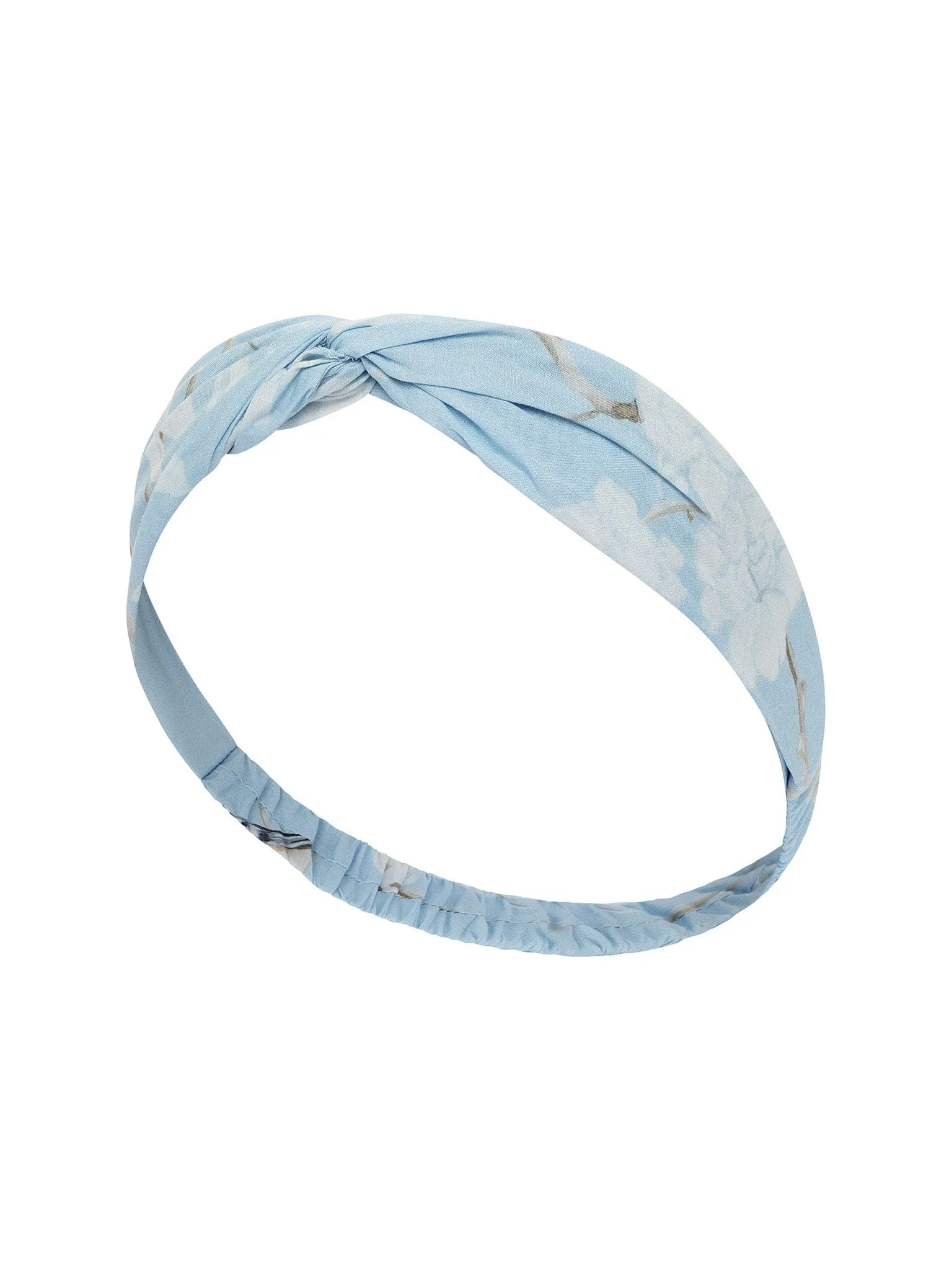 Pale Blue Gardenia Headbands (set of 2)