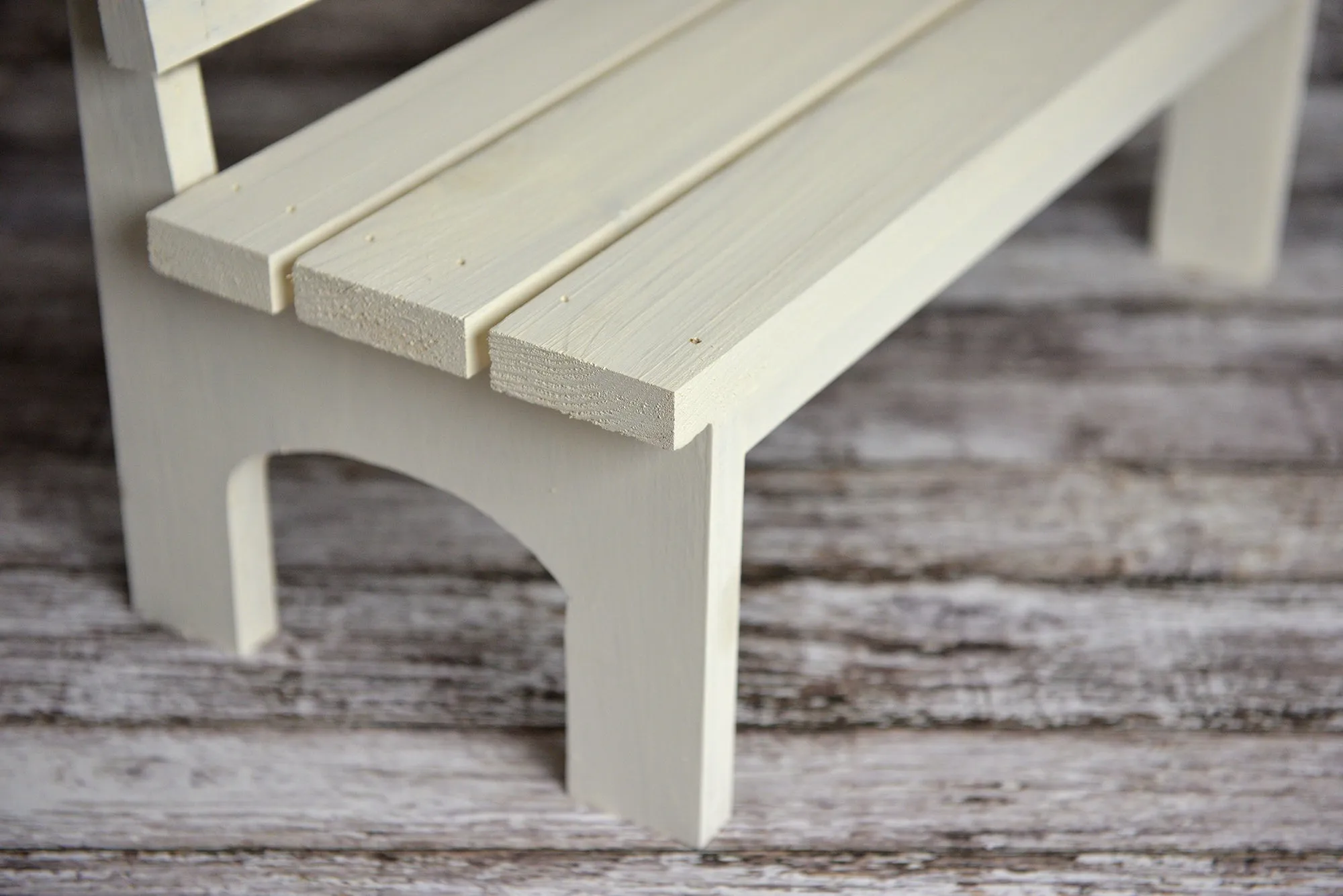 Park Bench - White