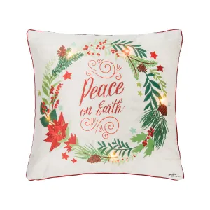 Peace On Earth LED Pillow