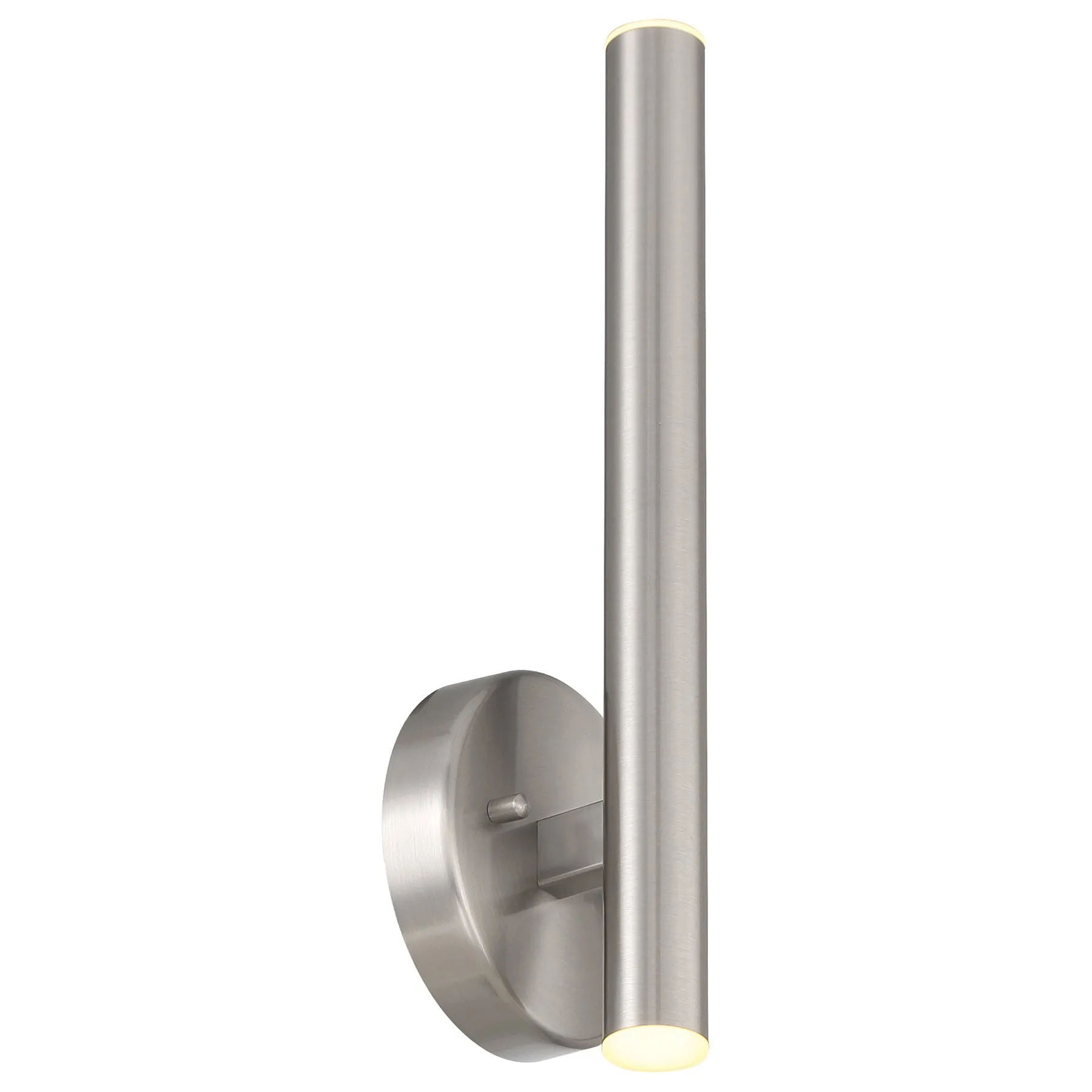 Pipeline 13.75in. LED Contemporary Wall Light Fixture (Brushed Steel)