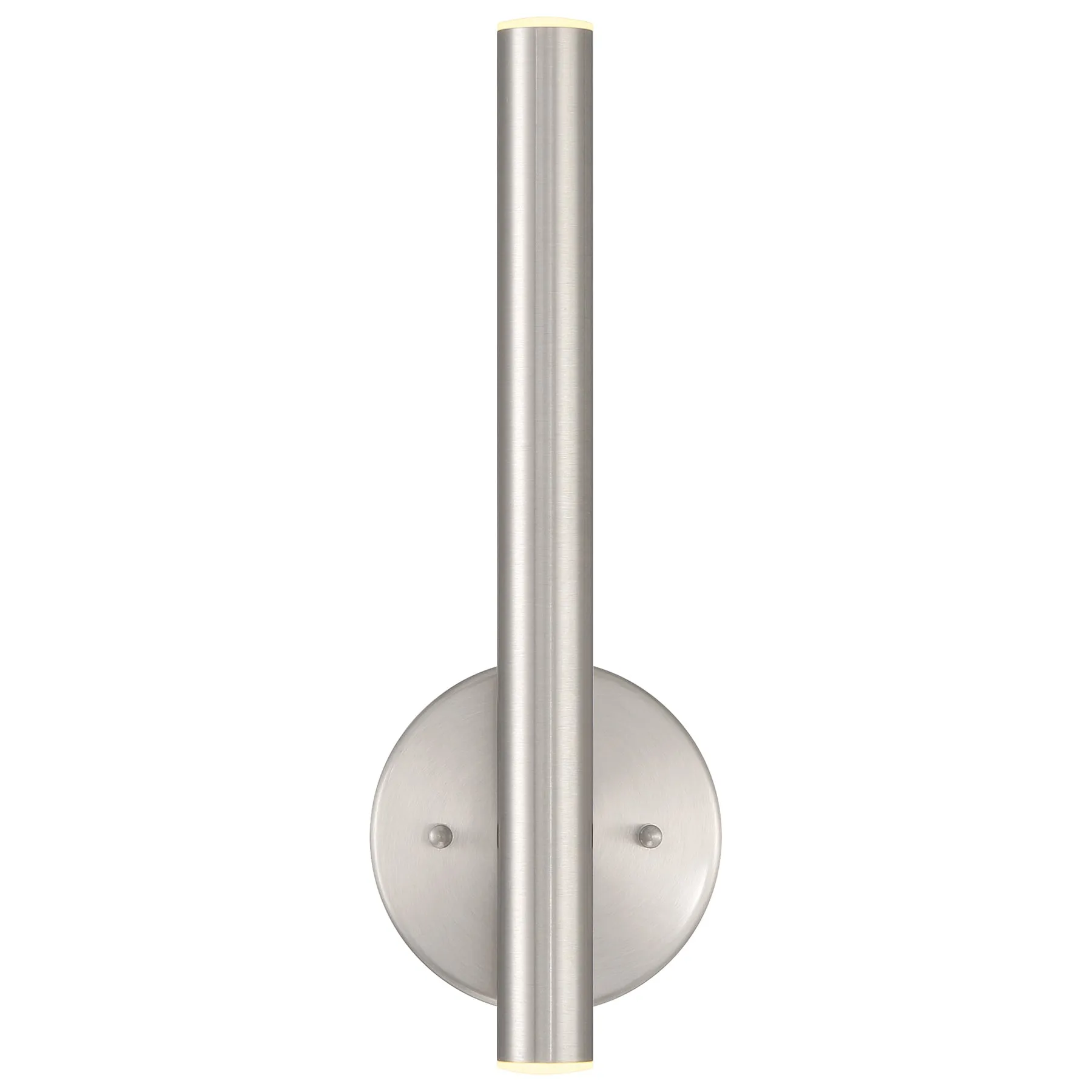 Pipeline 13.75in. LED Contemporary Wall Light Fixture (Brushed Steel)