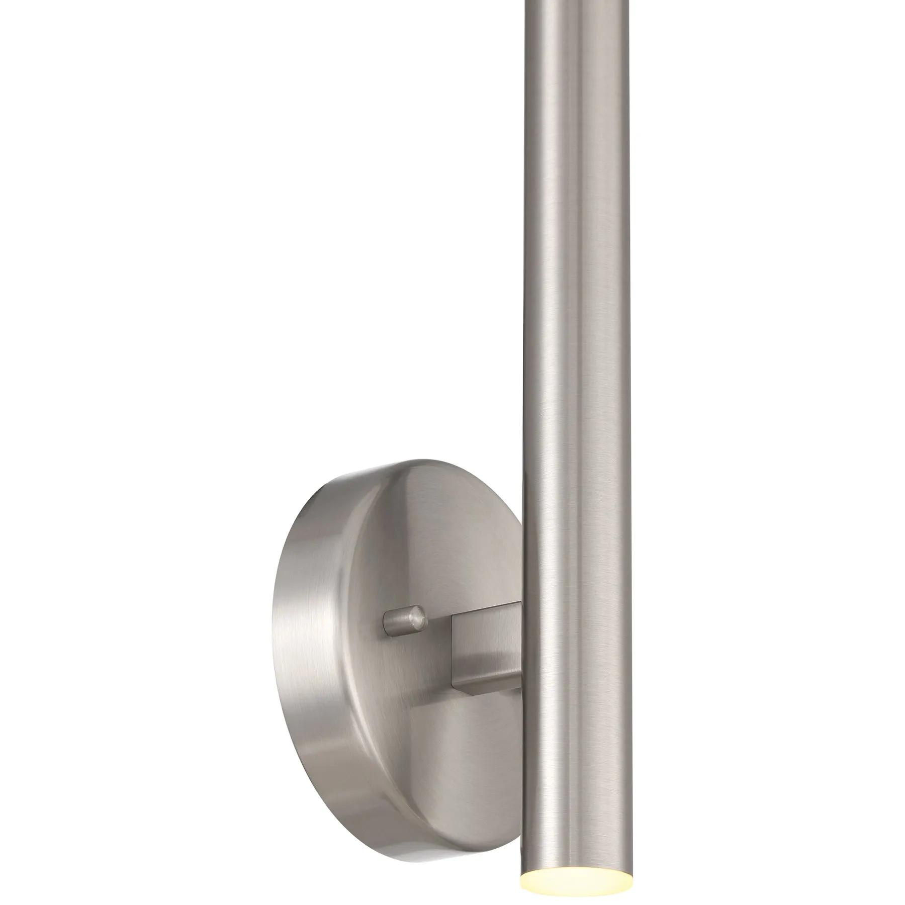 Pipeline 13.75in. LED Contemporary Wall Light Fixture (Brushed Steel)