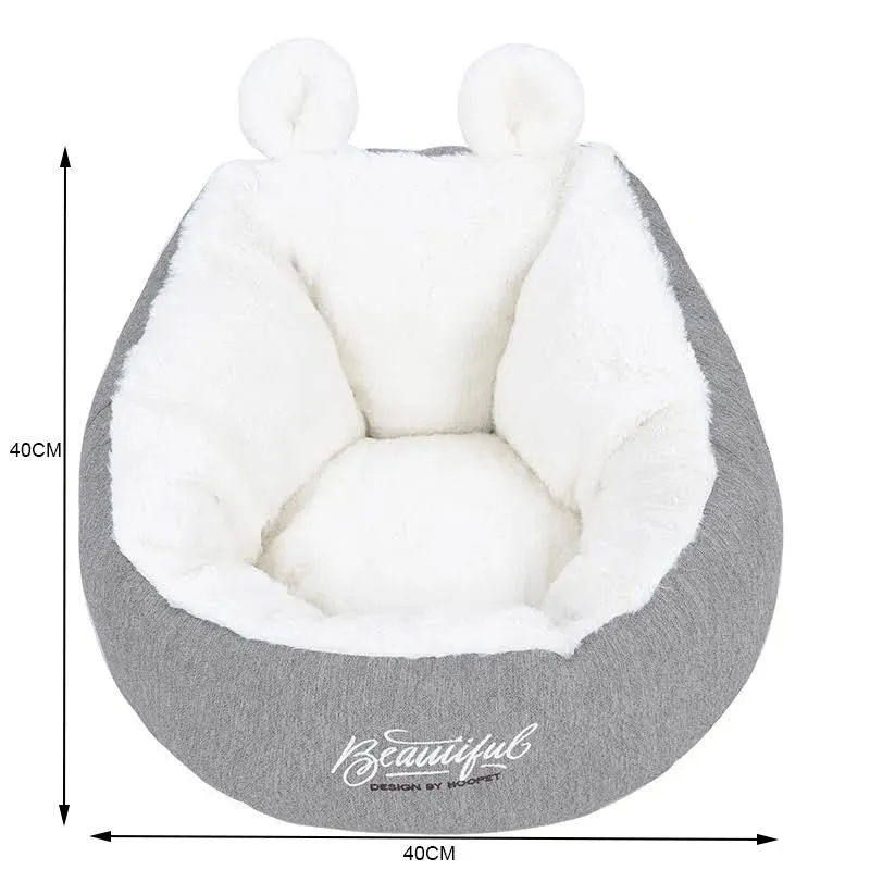 Plush Small Pet Sleeping Bag Bed, Cold Resistant, Non-Slip