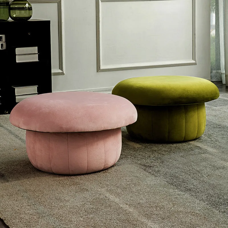 Plush Velvet Mushroom Stool