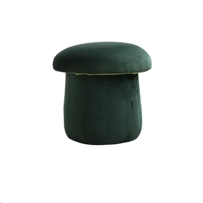 Plush Velvet Mushroom Stool