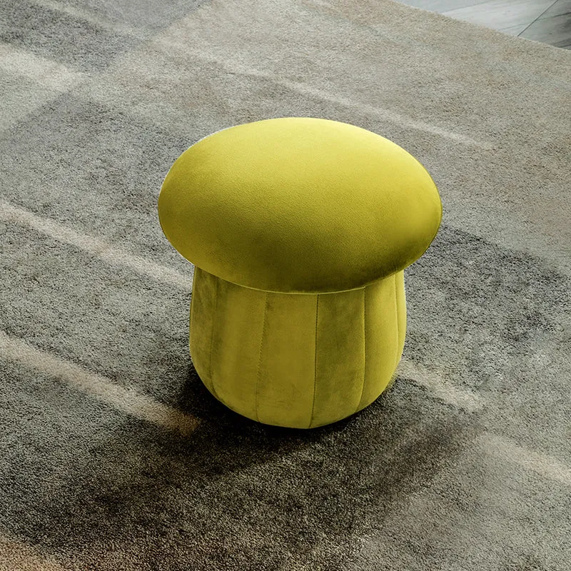 Plush Velvet Mushroom Stool