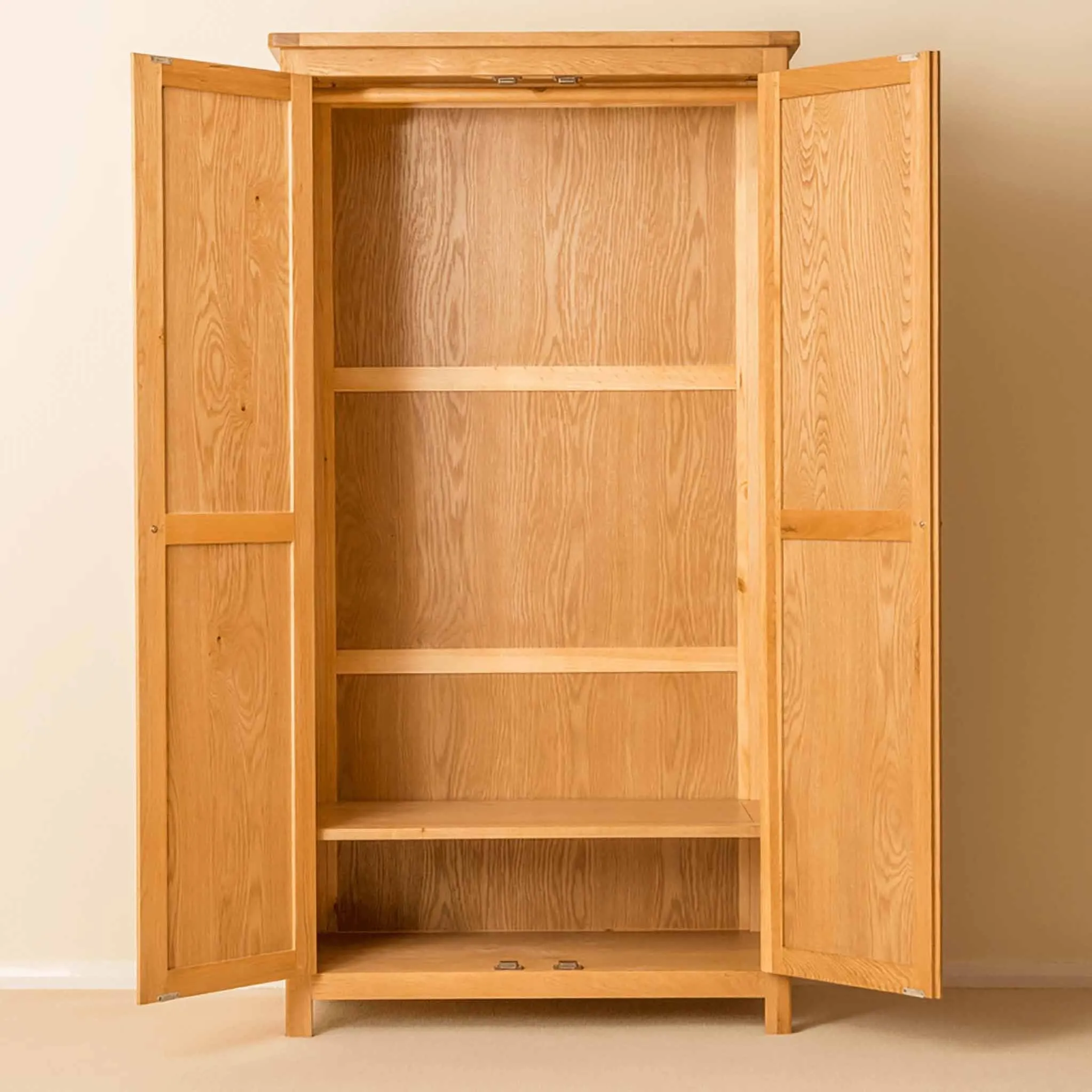 Roseland Oak Double Wardrobe - All Hanging